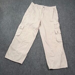 Abercrombie & Fitch The Loose High Rise Cargo Pants Womens 32/14s Utility *READ